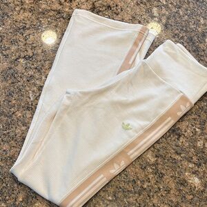 Adidas  Cream and Tan Leggings